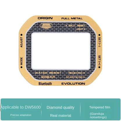 Tempered Mirror Glass Screen Protector for Casio DW-5600 GM-5600 GW-B5600 - Reflective Watch Display Film Accessory