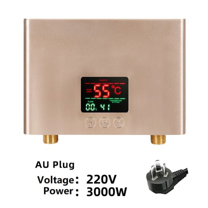 110V/220V Instant Water Heater 3000W/5500W | Wall-Mounted Electric Shower Heater for Bathroom & Kitchen Hot Water