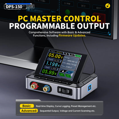 FNIRSI DPS-150 Mini Laboratory DC Power Supply — Adjustable 30V 5A Digital Display CNC Regulator