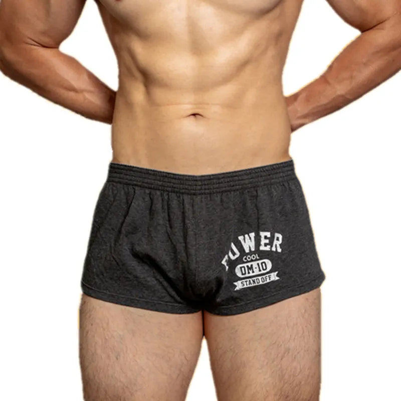 Men’s Cotton Fitness Gym Shorts – Breathable Loose Fit Running, Yoga & Workout Training Shorts Summer Sports Underwear Boxer D.M