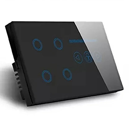 Tuya WiFi Smart Light Switch – 4 Gang Touch Panel, Fan Speed Dimmer, Power Metering, Alexa & Google Home Compatible