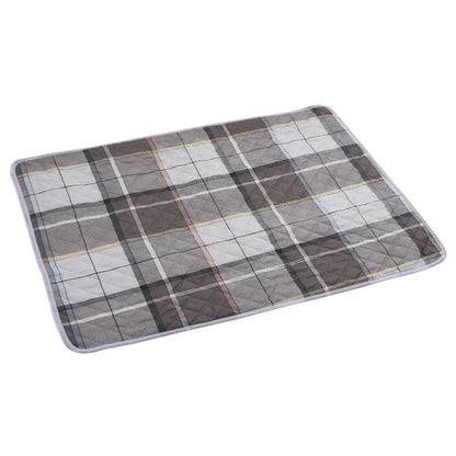 Washable Dog Pee Pad – Absorbent Reusable Plaid Pet Training Mat & Toilet Seat Cover (Home/Outdoor)