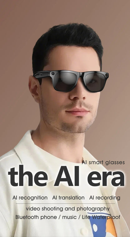 Xiaomi Mijia 4K HD AI Smart Glasses — Color Changing with 100MP Camera, Bluetooth Call & Voice Assistant Control