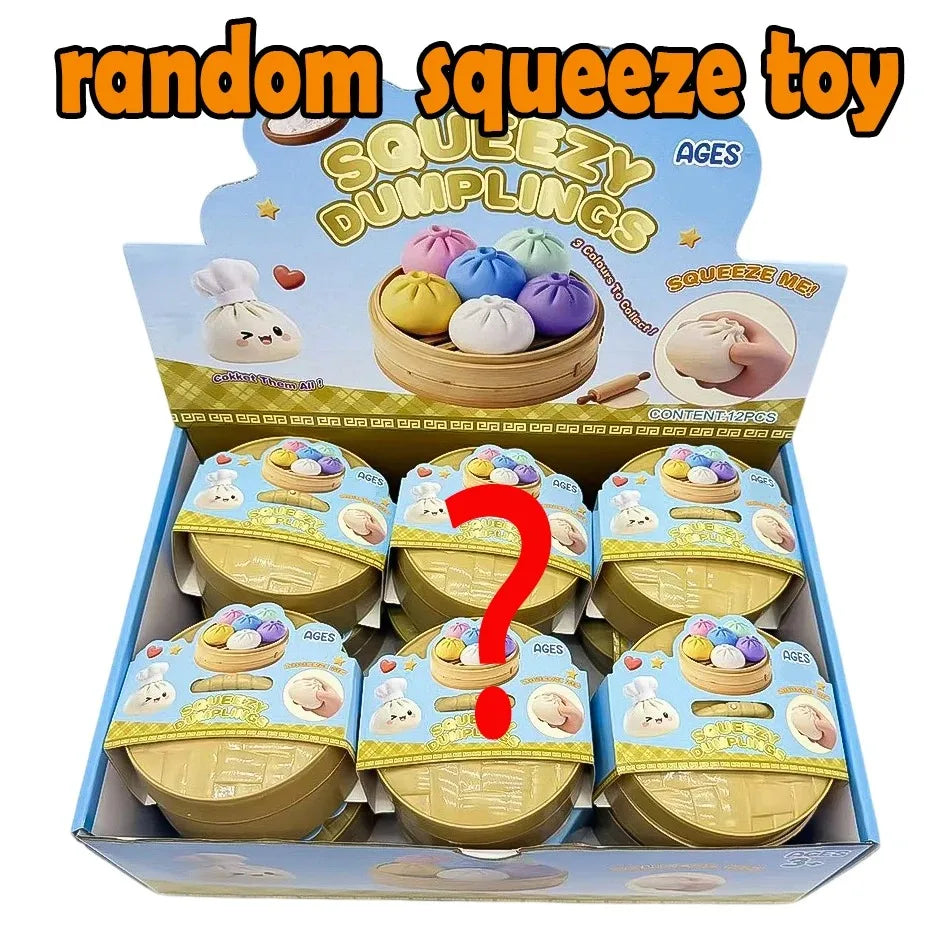 Dumpling Squishy Stress Relief Toy - Cute Slow-Rebound Fidget Toy for Kids & Adults