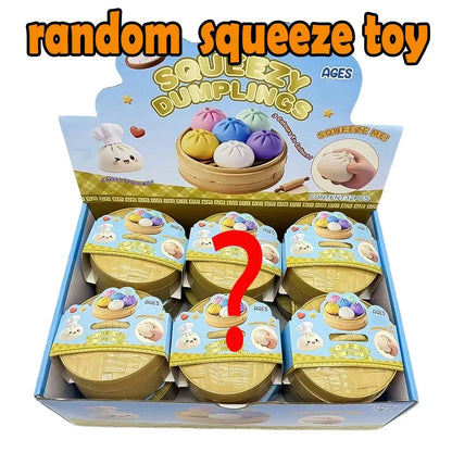 Dumpling Squishy Stress Relief Toy - Cute Slow-Rebound Fidget Toy for Kids & Adults