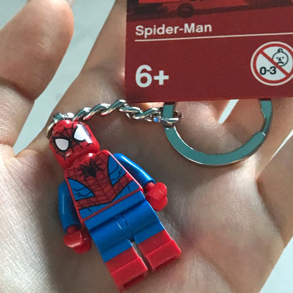 Superhero and Movie Character Keychain - Spider-Man, Miles Morales, Gwen, Batman, Iron Man, Loki, Darth Vader, Yoda and Stormtrooper Mini Figures