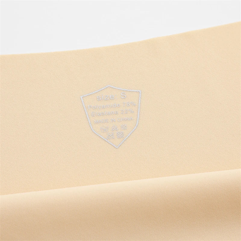 3Pcs Ultra-Thin Seamless Silk Women’s Panties – Sexy Low-Waist Stretch Bikini Briefs, XS-XXL