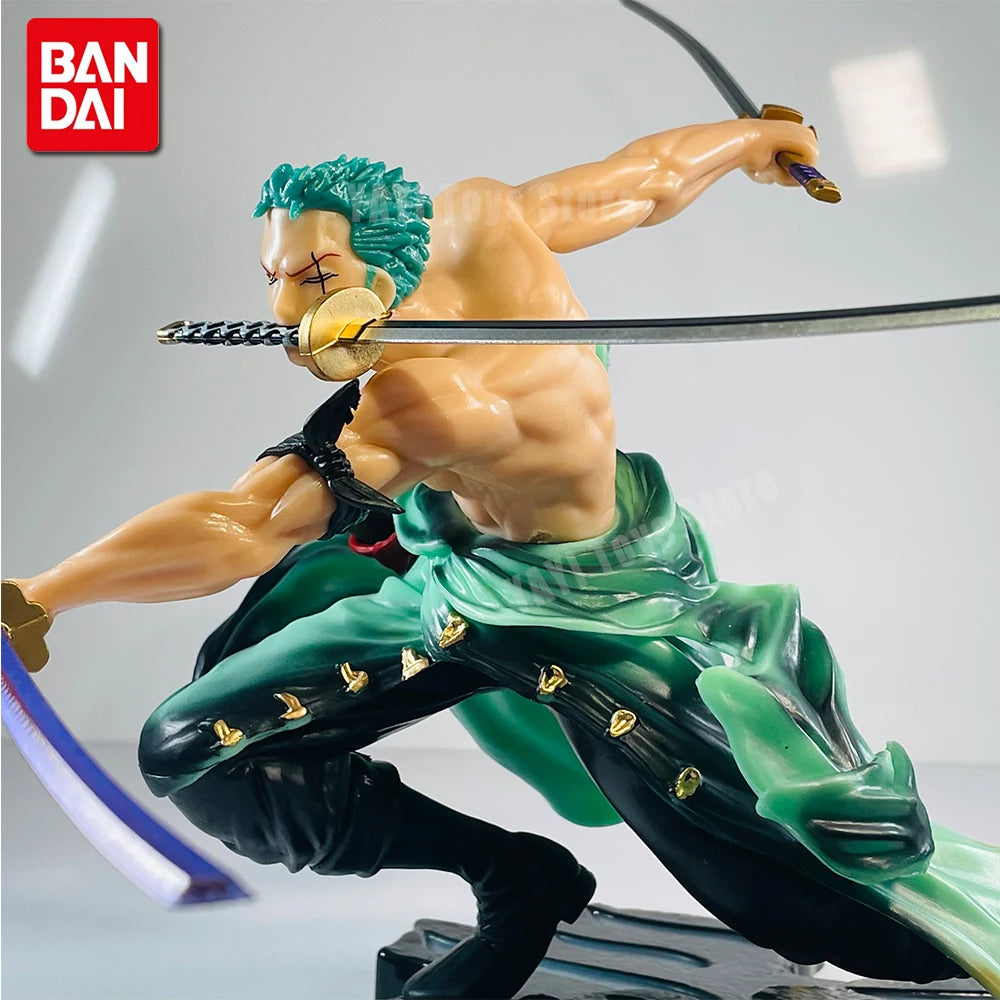 Roronoa Zoro Anime Figure - 10cm Three-Sword Style GK Manga Statue Collectible Model & Display Toy