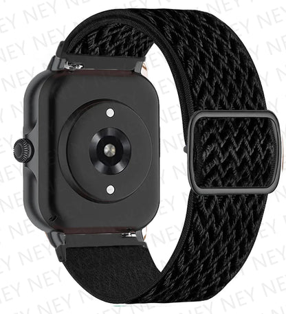 Nylon Elastic Watch Band for Amazfit GTS/GTR 4-3-2, Stratos & Bip Series – Bohemian Shiny Adjustable 20mm/22mm Strap