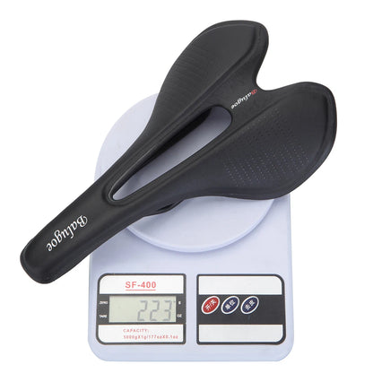 MTB Bike Saddle - PU Leather Gel-Filled Shockproof Comfort Seat for Mountain & Road Bicycles