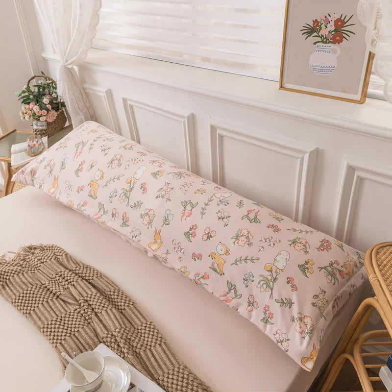Skin-Friendly Couple Pillowcase – Cozy Polyester Hugging Pillow Cover, Large 120/150/180cm