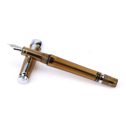 Yongsheng 3013 Transparent Resin Fountain Pen – Vacuum Negative Pressure, EF/F Tip for Calligraphy & Student Practice