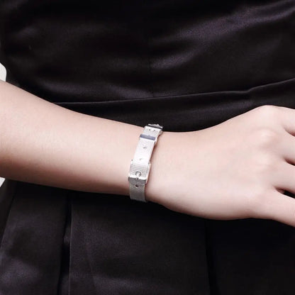925 Sterling Silver Watchband Chain Bracelet — Luxury Jewelry for Women, Wedding & Party Gift
