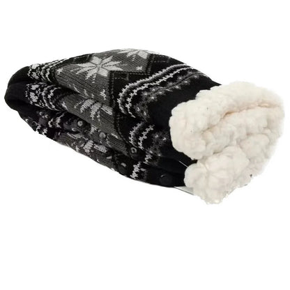 Men's Fluffy Winter Socks – Warm Thermal Non-Slip Fuzzy Socks, Soft Plush Thickened Indoor Socks, Cozy Gifts 2023