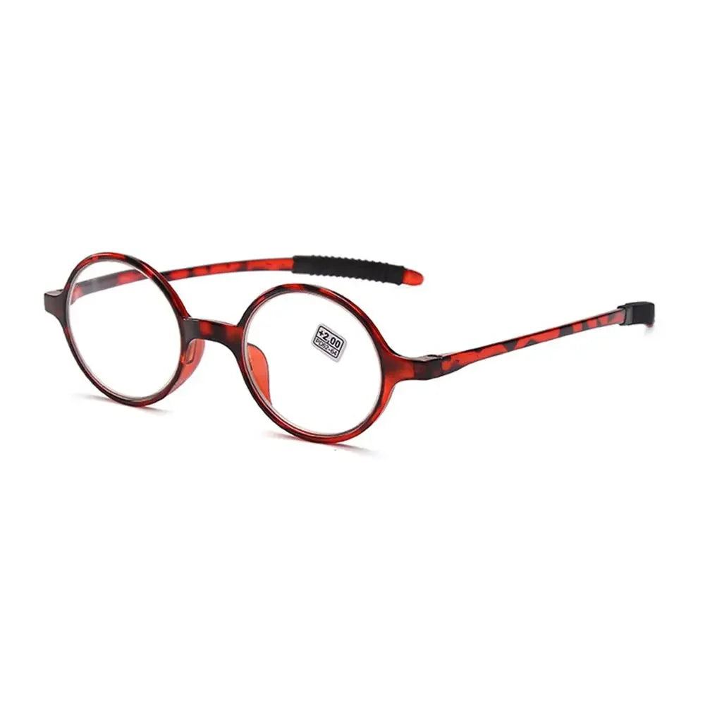 Retro Round Reading Glasses for Women & Men, Ultra-Light Fashion Clear Lens Presbyopia Eyewear +1.0 to +4.0 Magnifying Glasses