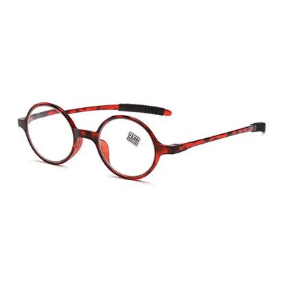 Retro Round Reading Glasses for Women & Men, Ultra-Light Fashion Clear Lens Presbyopia Eyewear +1.0 to +4.0 Magnifying Glasses