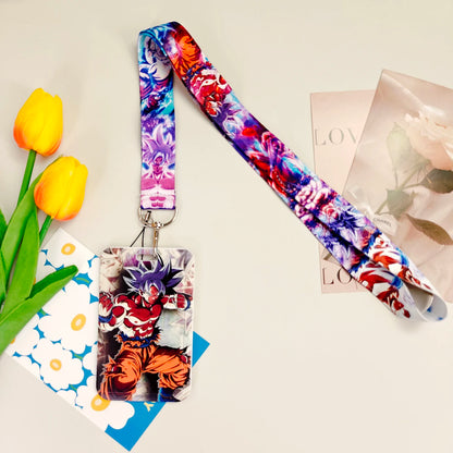 Japanese Anime Credential Holder Lanyard for Key, Card Badge, Gym Keychain Accessories