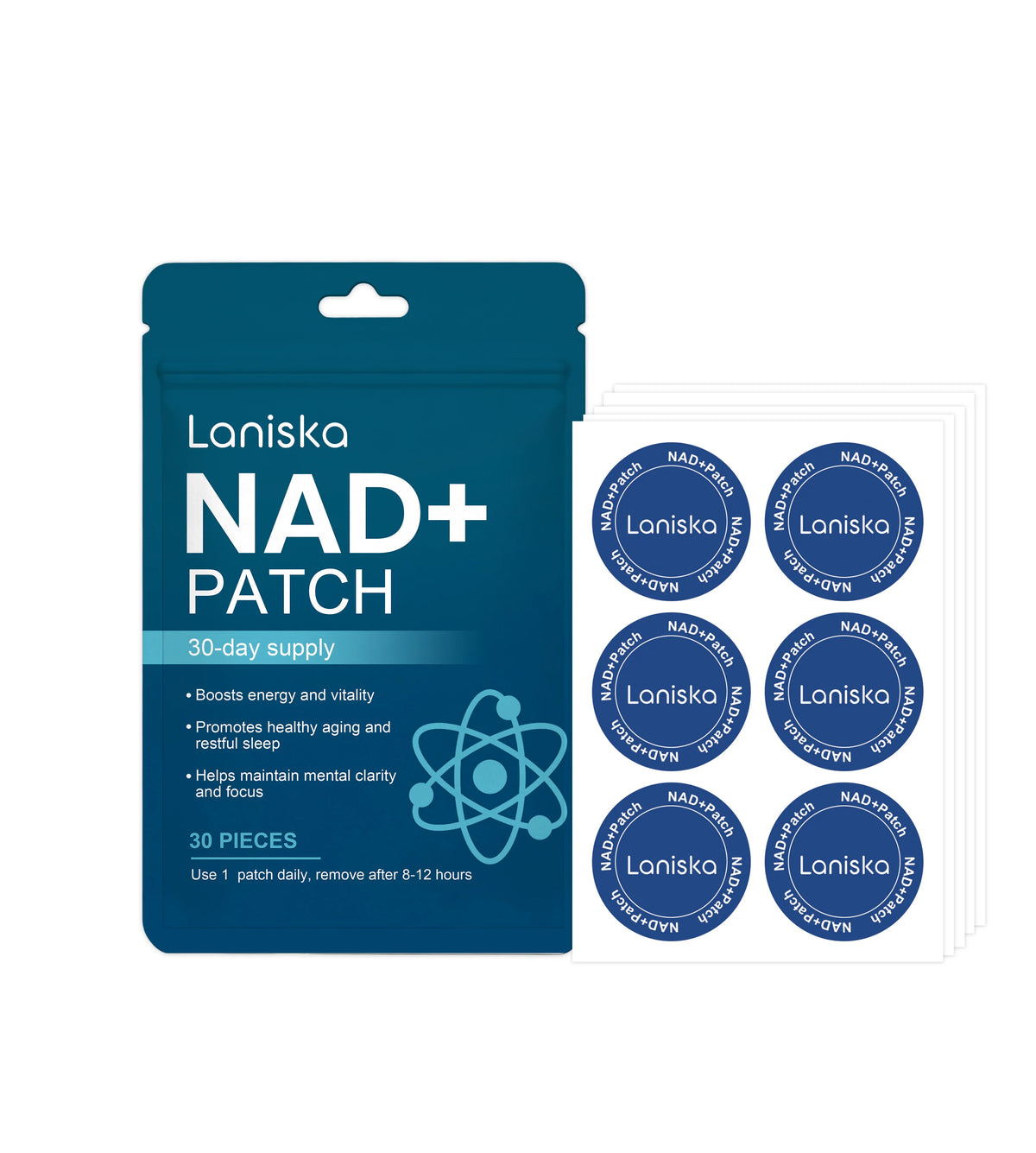 NAD+ Body Care Patches - Breathable Skin-Nourishing Daily Wellness Patches for Men & Women