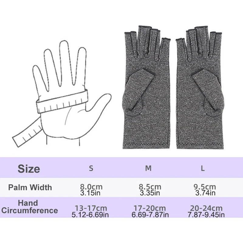 Fingerless Compression Gloves - Hand Support and Everyday Comfort