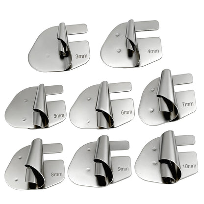 8-Piece Rolled Hemmer Foot Set - 3–10mm Spiral Edge Presser Feet for Sewing Machines