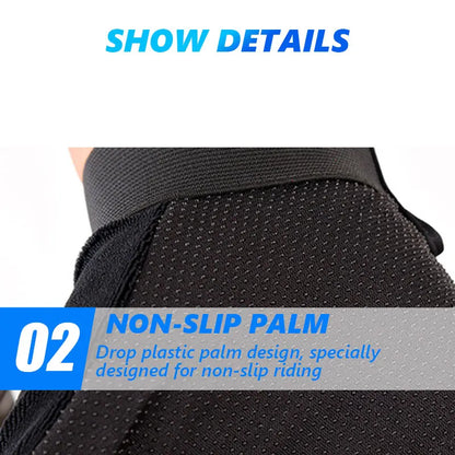 Heavyweight Gym Training Gloves — Men & Women Half-Finger Non-Slip Weightlifting Gloves with Wrist Support