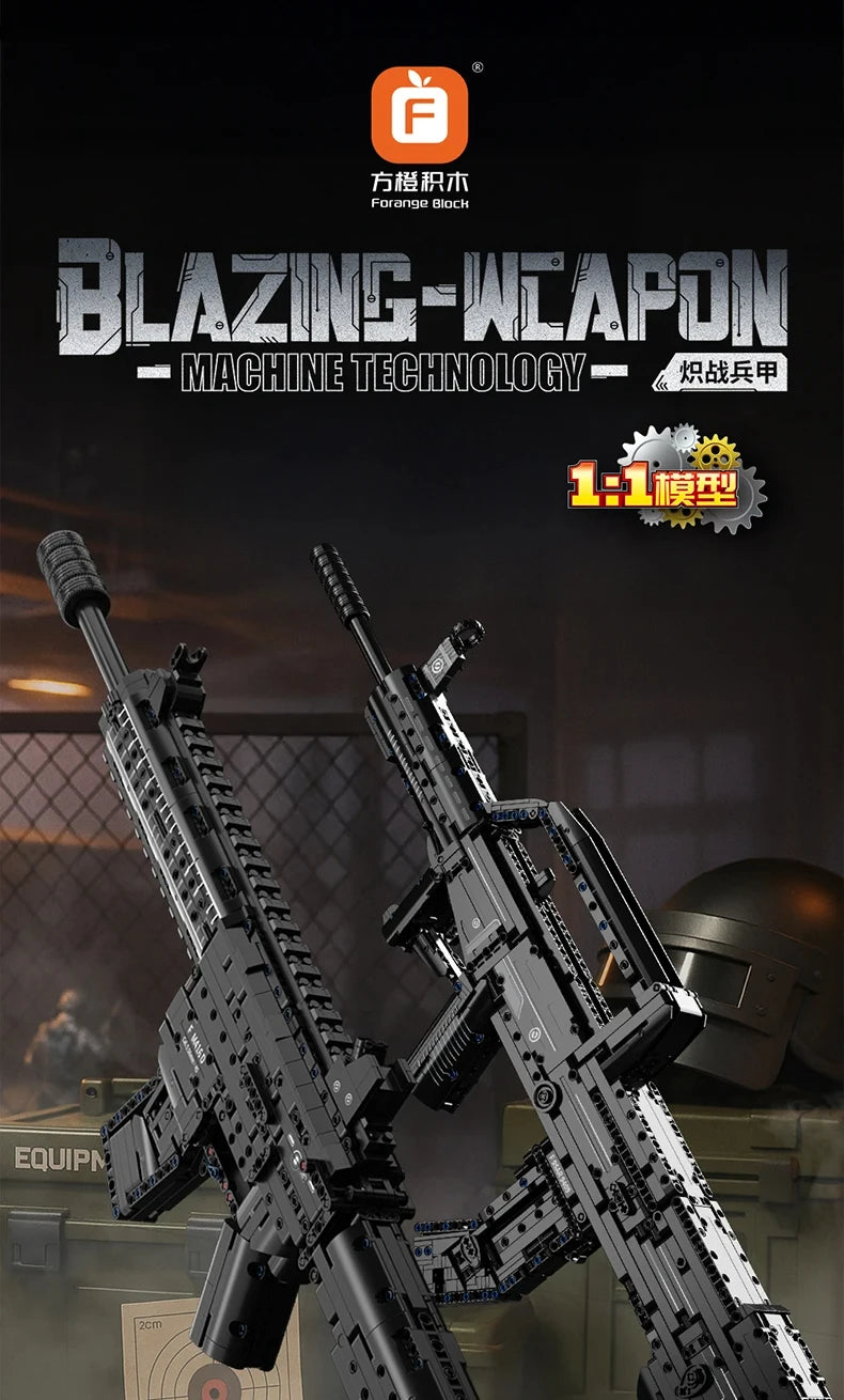 AWM, LR4, M416 & 95 Sniper Rifle Building Block Toy – Realistic Gun Model for Kids, Educational & Holiday Gift