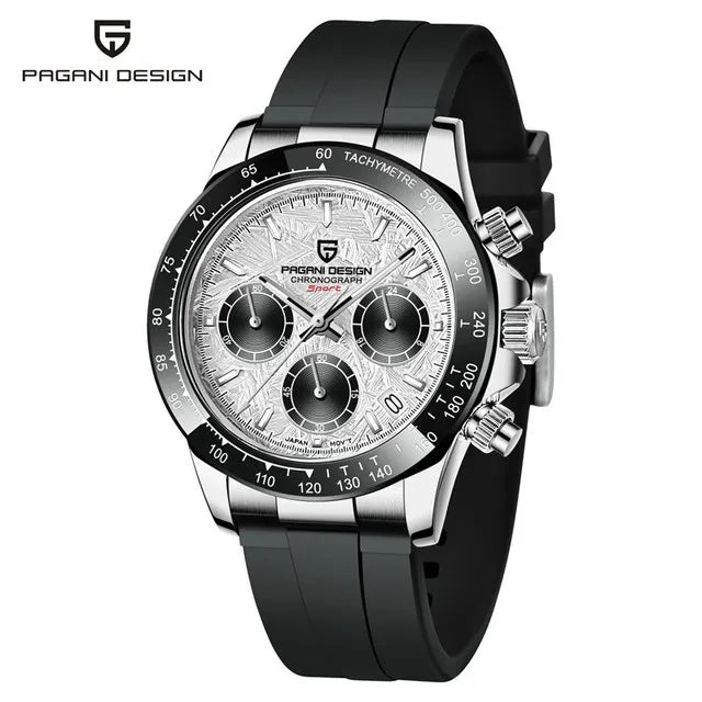 40mm PAGANI DESIGN V2 Men’s Quartz Watch – Sapphire Retro Chronograph Stainless Steel Waterproof