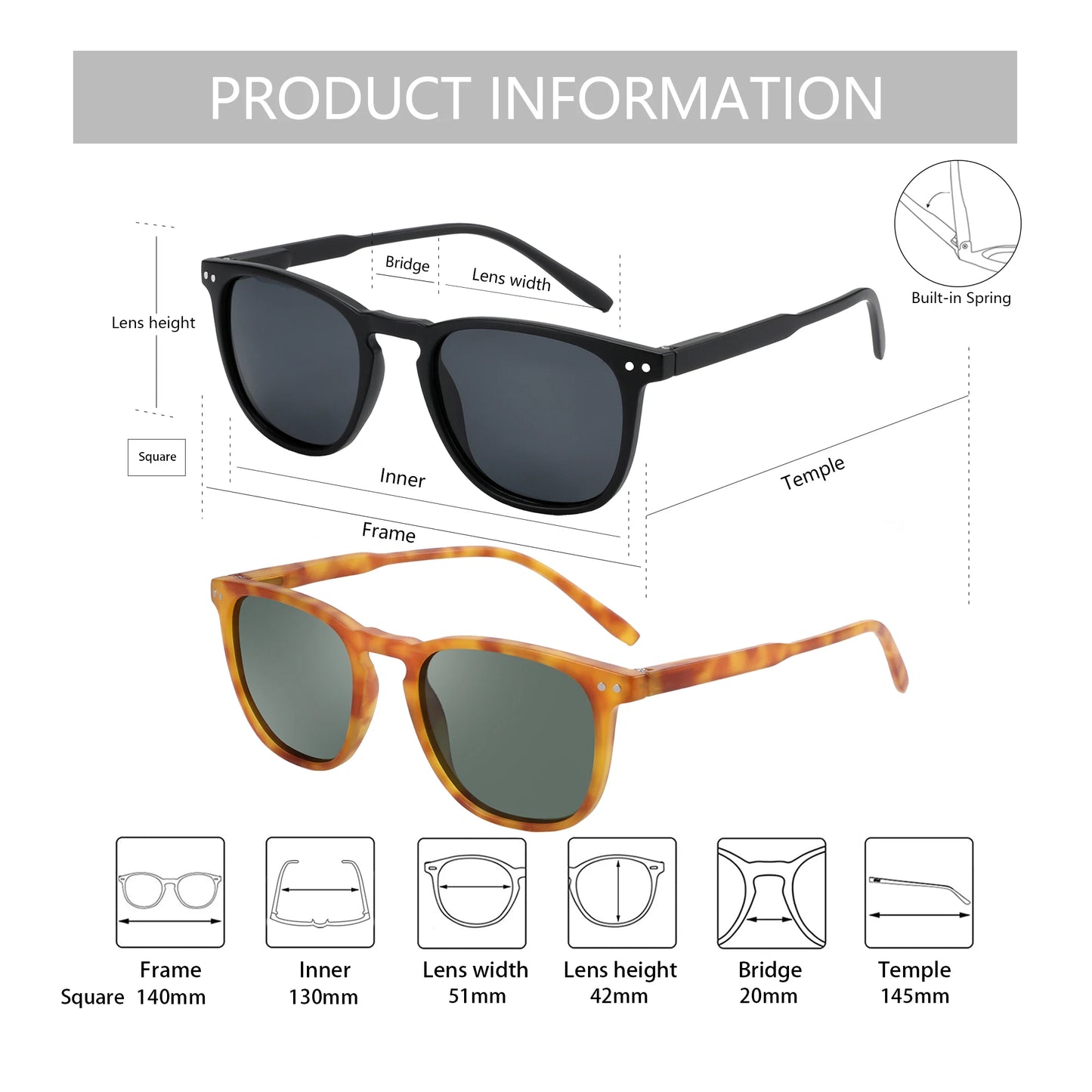 ZENOTTIC Retro Small Round Polarized Sunglasses – Lightweight Vintage UV400 Shades for Men & Women