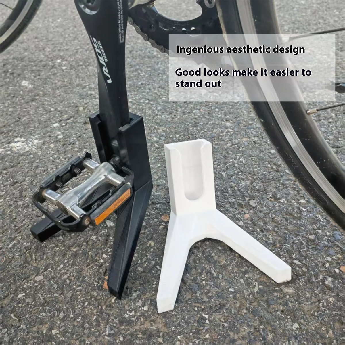MTB Bicycle Kickstand - Rear Support Stand for 26-Inch Road & Mountain Bikes, Bike Pedal Support Holder