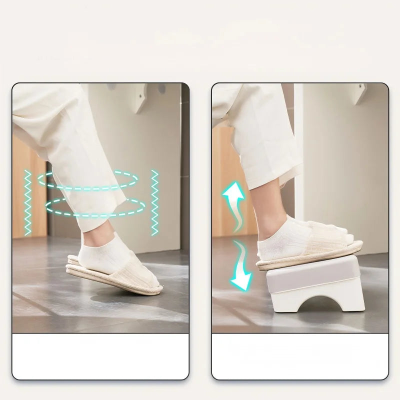 Ergonomic PP Under Desk Footrest - Comfortable Space-Saving Foot Stool for Office, Study & Home