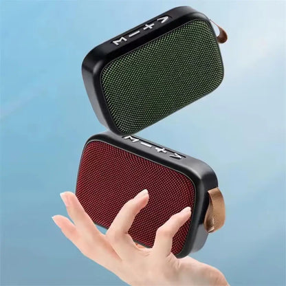 Wireless Mini Bluetooth Speaker – Fabric Design, TF Card Support, 3D Stereo Sound for Outdoor Use