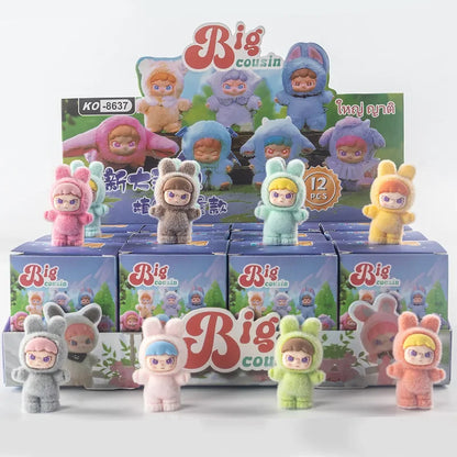 12-Pack Cartoon Kawaii Plush Blind Box Mini Dolls – Cute Trendy Desktop Accessories & Toys