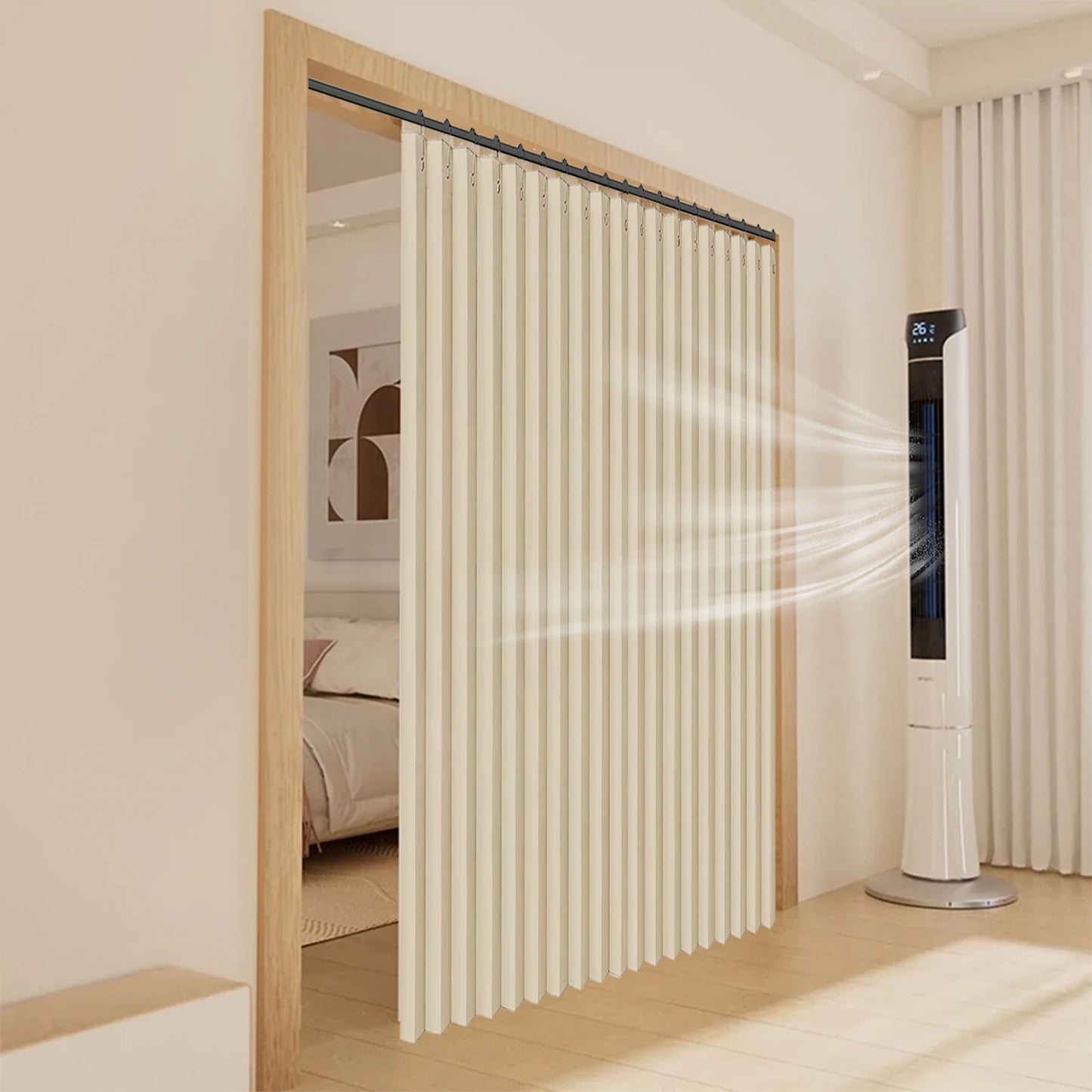 Extra Large Blackout Waterproof Curtain – Thermal Insulated Sliding Door & Shower Drapes for Living Room & Bedroom