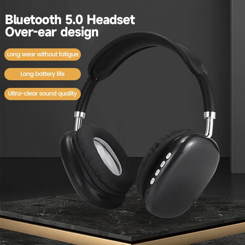 P9 Wireless Bluetooth Headset – Noise Cancelling Sports Gaming Earbuds with Mic, Bluetooth Earphones for Outdoor Use