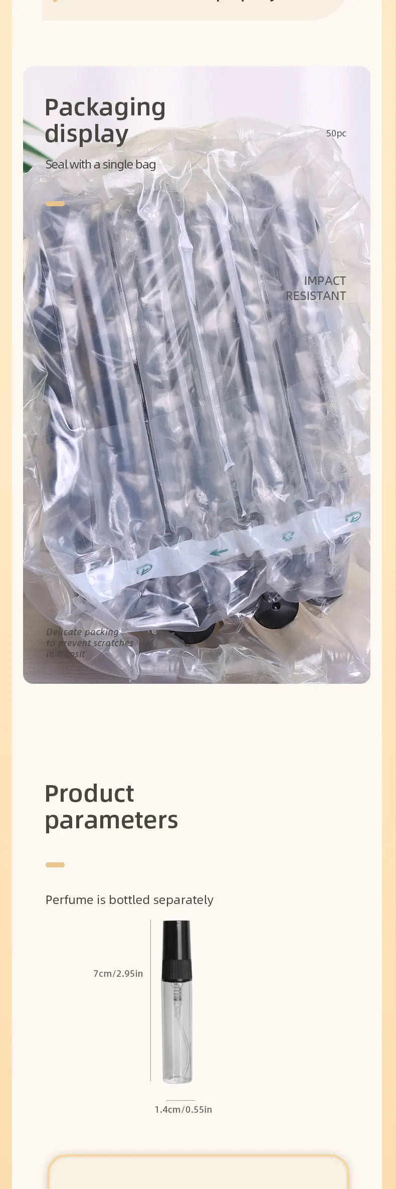 50-Pack 5ml Mini Glass Perfume Spray Bottles – Transparent High-Quality Portable Travel Sub-Bottles