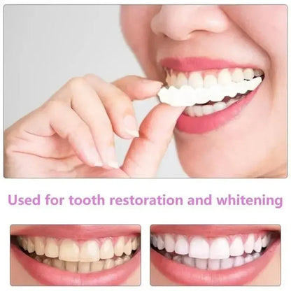 2024 Adult Adjustable Dentures – Snap-on Fake Teeth Set for Gaps, Portable Braces & Oral Hygiene Care