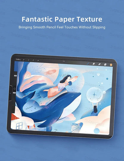 Paperfeel Magnetic Screen Protector for iPad Air & Pro 11/13 (2024 M2/M4) – Compatible with iPad 10th, 9.7, 10.2, 10.5, Mini 4/5/6, 5th–9th Gen