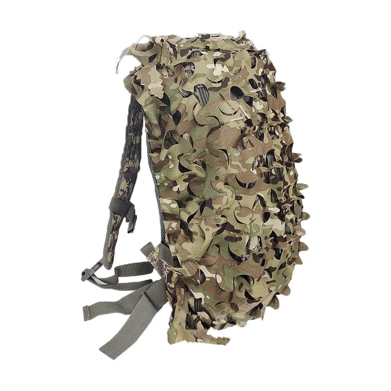 3D Camo Backpack Cover - Laser Cut Camouflage Hunting Bag Cover for 60L/80L Packs, Paintball & Outdoor Gear