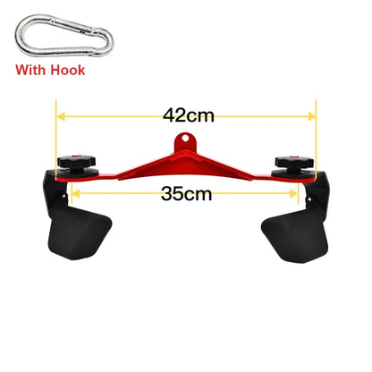 Adjustable Lat Pulldown Bar - Gym Cable Machine Handle for Biceps, Triceps & Back Workouts