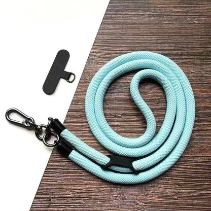 Adjustable Black & White Crossbody Phone Lanyard – Universal Multi-Functional Card Holder Strap
