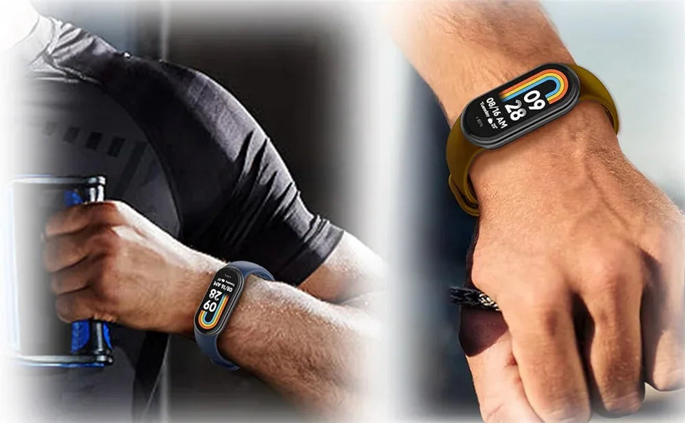 Waterproof Silicone Sport Strap for Xiaomi Mi Band 8/9 NFC – Replacement Smartwatch Bracelet