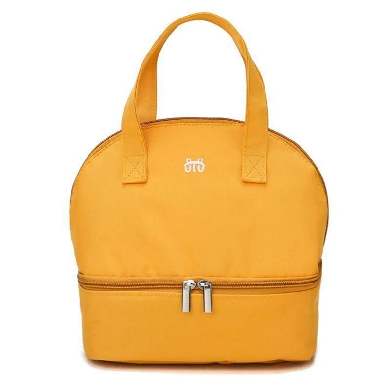 Insulated Double-Layer Mommy Bag — Large Capacity Travel & Picnic Baby Food Handbag
