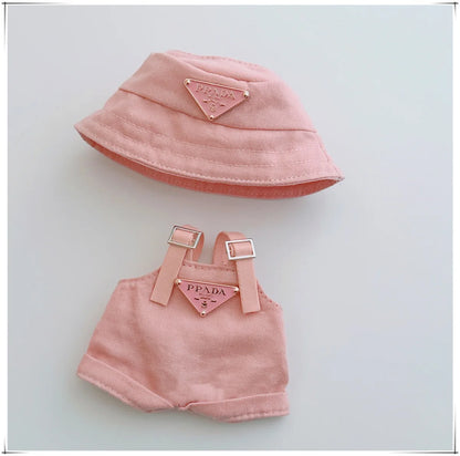 17cm Labubu II Mini Doll Clothes Set – Outfit, Hat, Bag & Shoes Accessories for Sitting Party Play