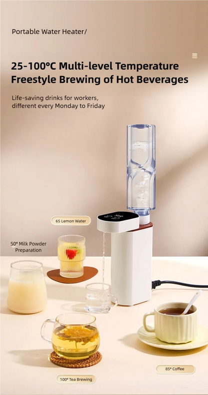 2000W Instant-Heat Water Dispenser – 3-Second Rapid Heating Portable Dispenser for Mineral & Bottled Water