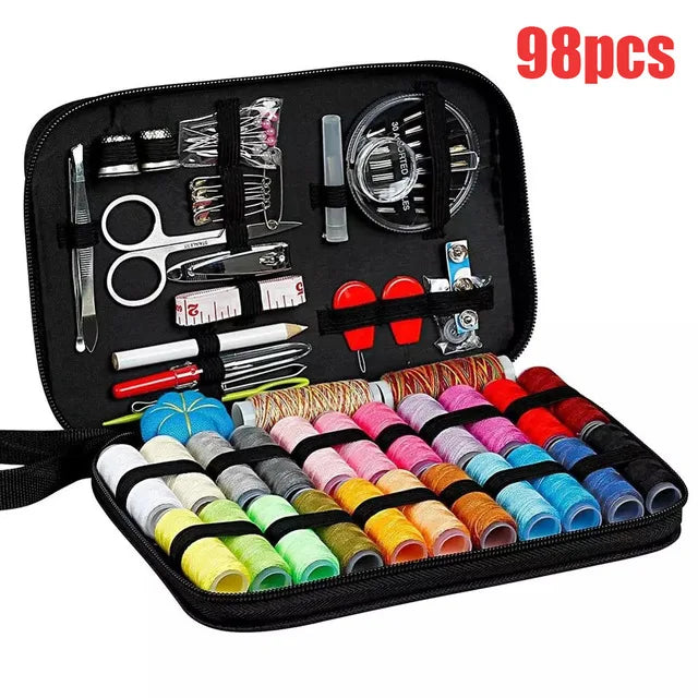 DIY Sewing Kit Set - Multi-Function Sewing Box with Threads, Needles & Embroidery Accessories for Home Repair