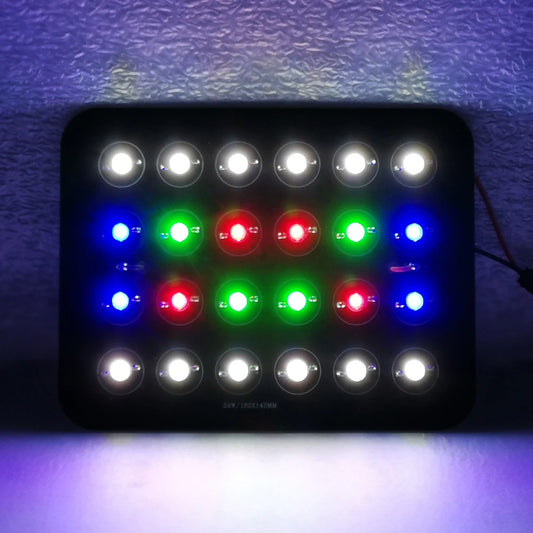 24W RGBW LED Light PCB Module - DIY Lamp Spotlight Bulb for Plant Growth & Aquarium Lighting