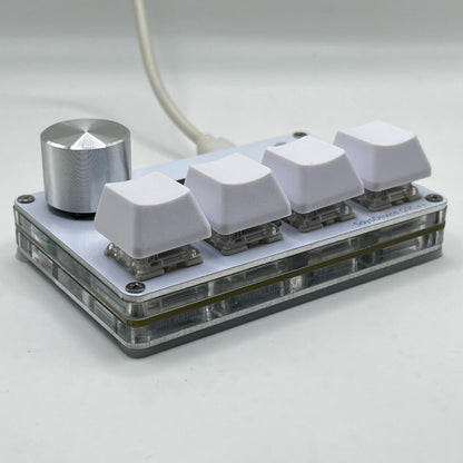 SayoDevice O3C++ OSU Keyboard | 4+4 Keys with OUTEMU Magnetic Pink Switches, Rapid Trigger, Knob & Screen, Copy Shortcut