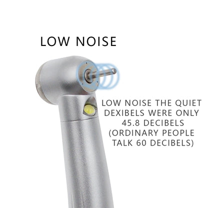Dental LED High-Speed Handpiece – Air Turbine with Triple Water Spray & Ceramic Bearing (2/4 Hole)