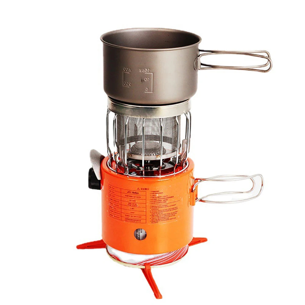 Portable 2000W Gas Heater & Stove – Outdoor Camping, Hiking, Tent & Ice Fishing Cooker with 1M Gas Pipe