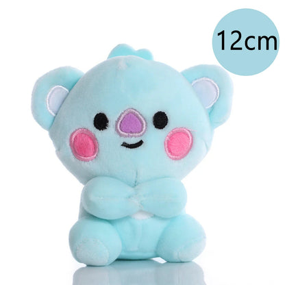 BT21 Cartoon Plush Toy Pendant - Shooky, Mang, Cooky & Tata Keychain, Phone Charm and Backpack Accessory Gift